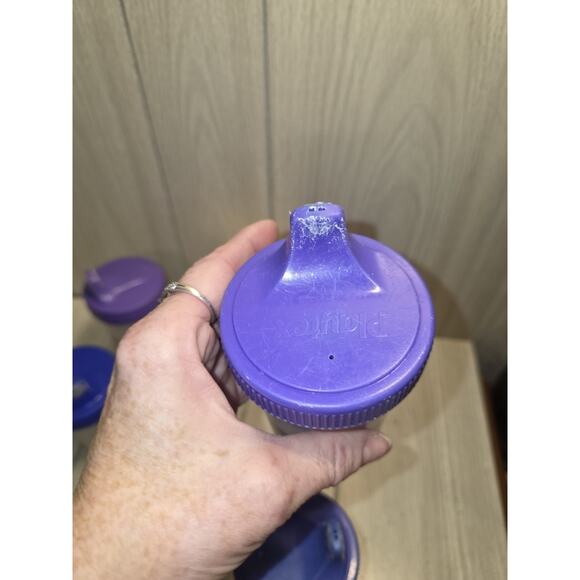 Vtg 90s Playtex Sippy Cups Valves Lot Of 10 Dinosaur Fish Chick Train Flaw Read - Picture 14 of 16